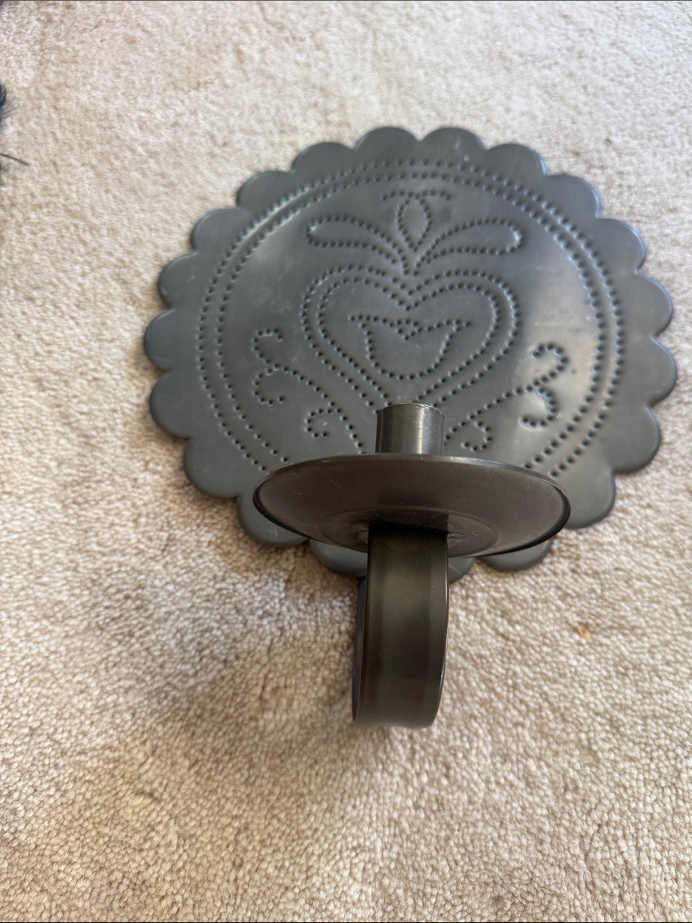 Country style Amish made candle holder